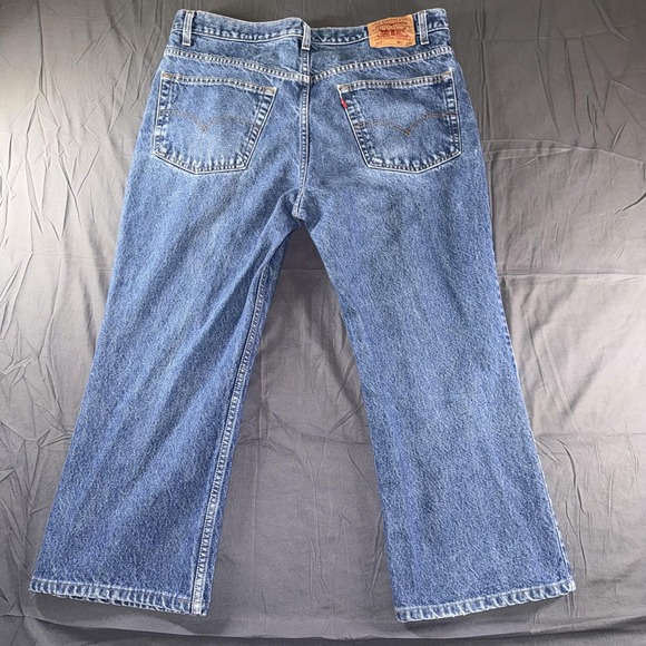 Vintage Levis 517 Jeans Mens 40x30 Blue Denim Boot Cut Medium Wash 90s - Picture 10 of 11